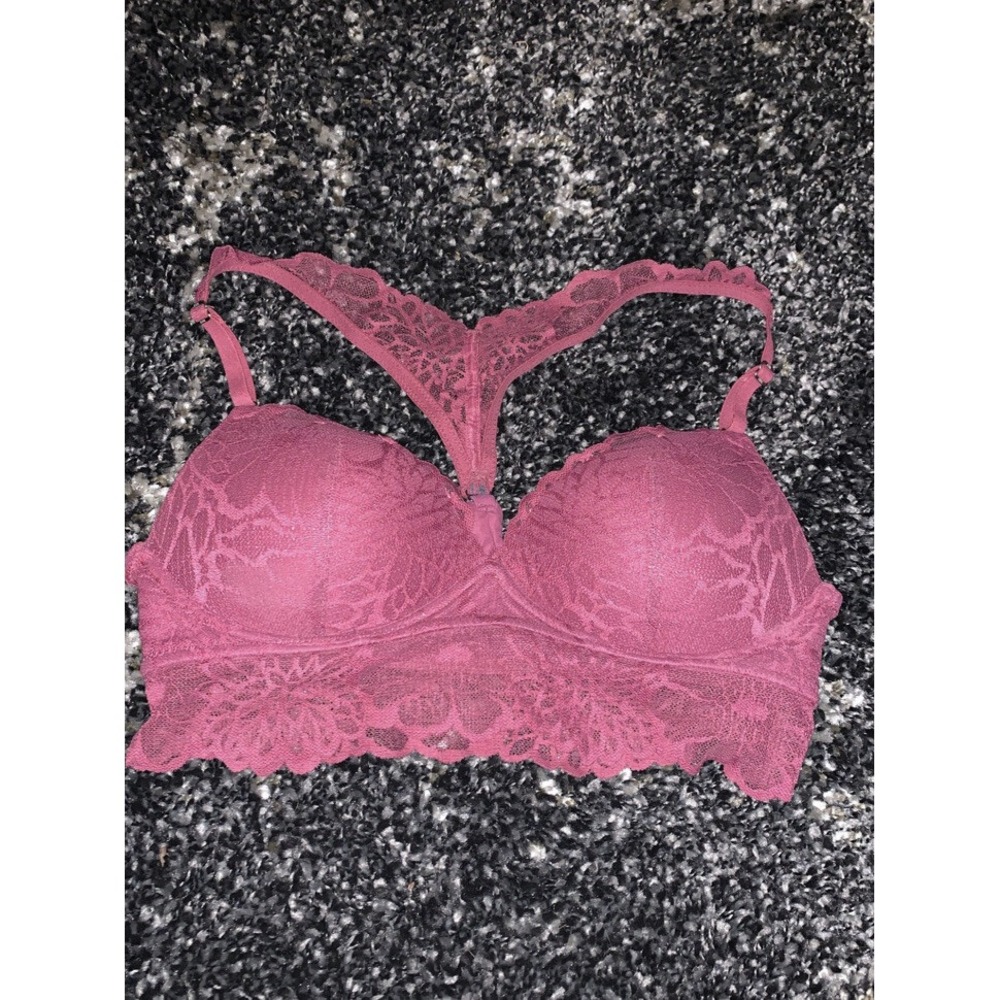 Victoria Secret Pink Lace Bralette Size Small